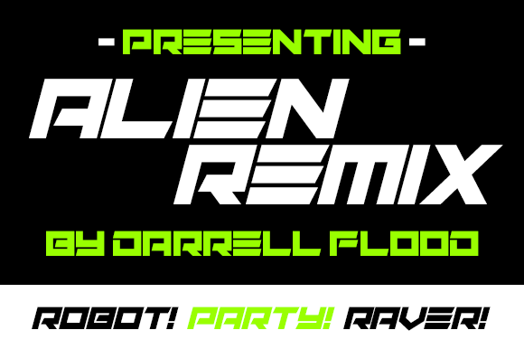 Alien Remix: A Sci-Fi Font for Bold Branding