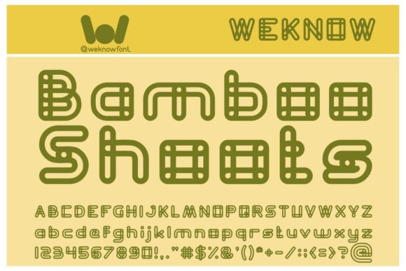 Bamboo Shoots Font for Modern Branding and Social Media Design