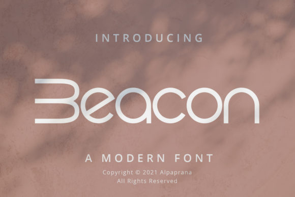 Beacon: A Minimal and Techno Display Font for Modern Branding