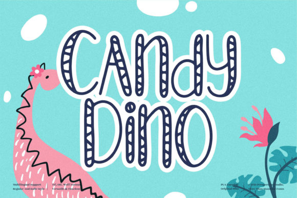 Candy Dino: A Friendly Display Font for Business Branding