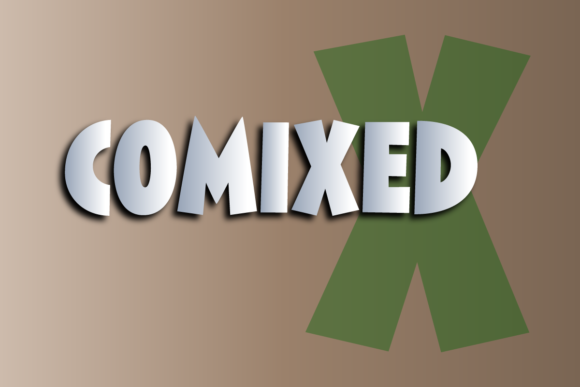 Comixed: A Cool and Thick Lettered Display Font for Creative Projects