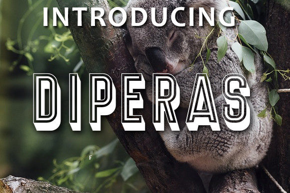 Diperas: A 3D Display Font for Bold Editorial Design