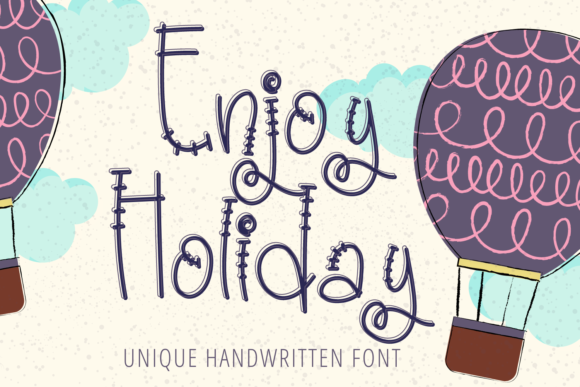 Enjoy Holiday: A Chic Display Font for Festive Design