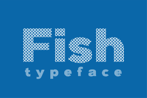 Fish Font for Handmade and Commercial Design Projects