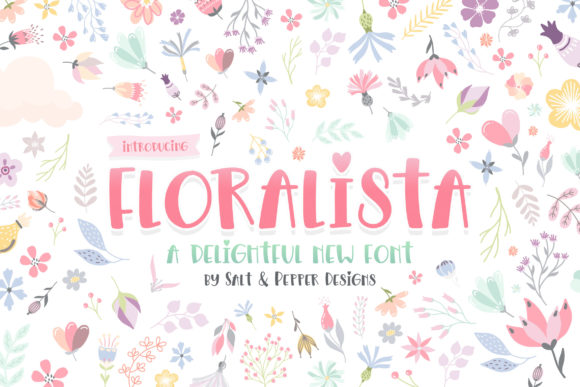 Floralista: A Playful Display Font for Digital Creativity