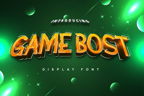 Game Bost: A Friendly Display Font for Small Business Branding
