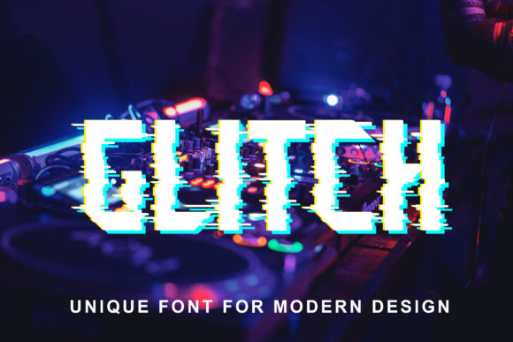 Glitch: A Bold Display Font for Dynamic Editorial Designs
