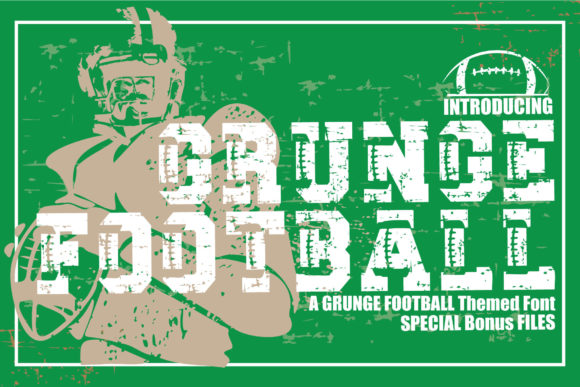 Grunge Football Font for Bold Creative Projects