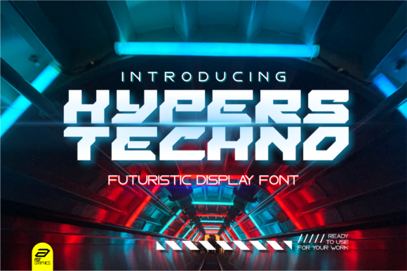 Hypers Techno: A Bold Display Font for Editorial Creativity