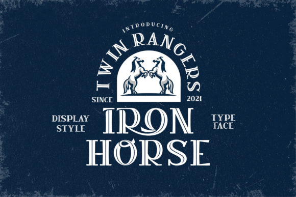Iron Horse: A Bold Vintage Display Font for Creative Branding