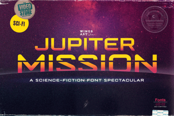 Jupiter Mission Font for Bold Editorial Design
