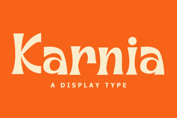 Karnia Font for Bold Branding and Eye-Catching Designs