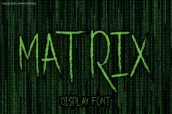 Matrix Display Font for Bold Creative Projects