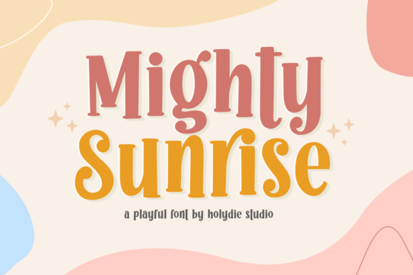 Mighty Sunrise: A Playful Font for Business Branding