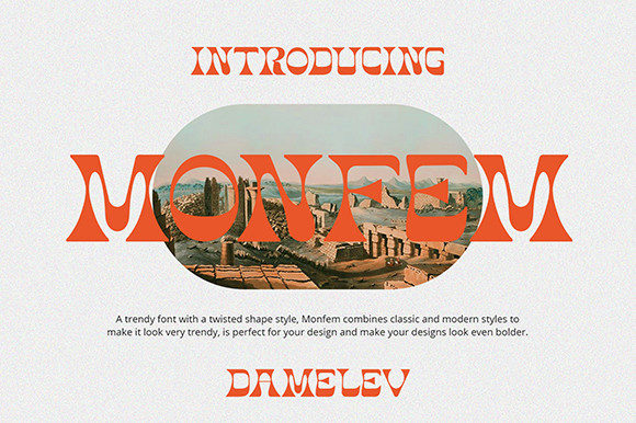 Monfem: A Vintage Display Font That Elevates Your Brand