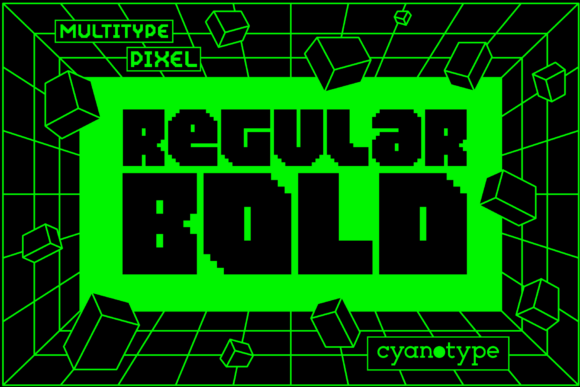 MultiType Pixel Bold for Trendy Web Typography