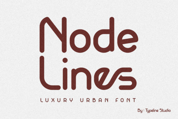 Nodelines Display Font for Polished Branding
