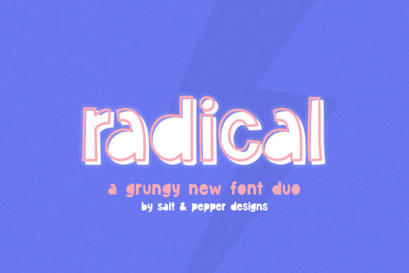 Radical Duo: A Vintage-Styled Display Font for Web Projects