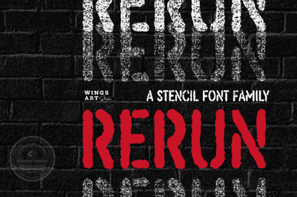 ReRun: A Bold Display Font for Eye-Catching Campaigns
