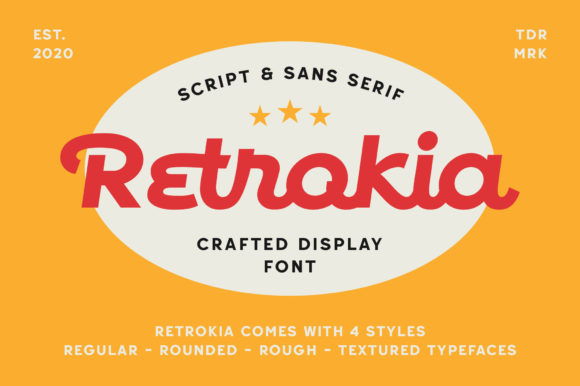 Retrokia: A Bold Display Font for Creative Makers