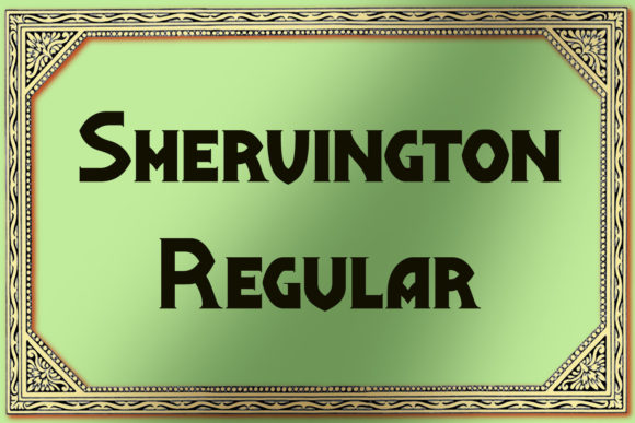 Shervington Display Font for Eye-Catching Design
