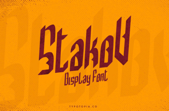 Stakov: A Bold Display Font for Impactful Web Design