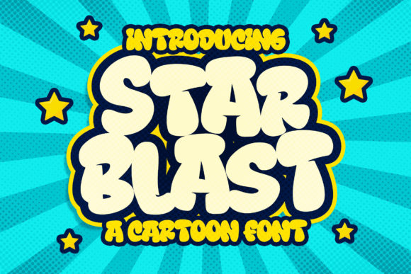 Star Blast: A Playful Display Font for Kids-Focused Campaigns