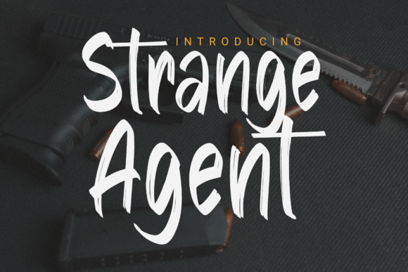 Strange Agent Font for Handmade Creations and Branding
