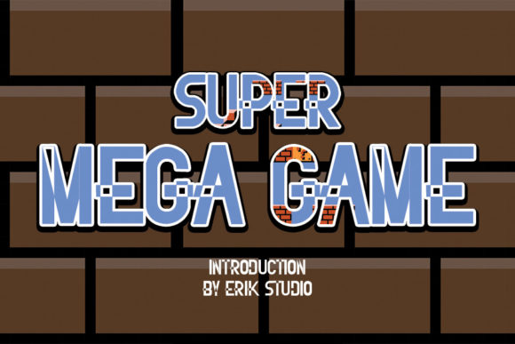 Super Mega Game Font for Bold Editorial Design