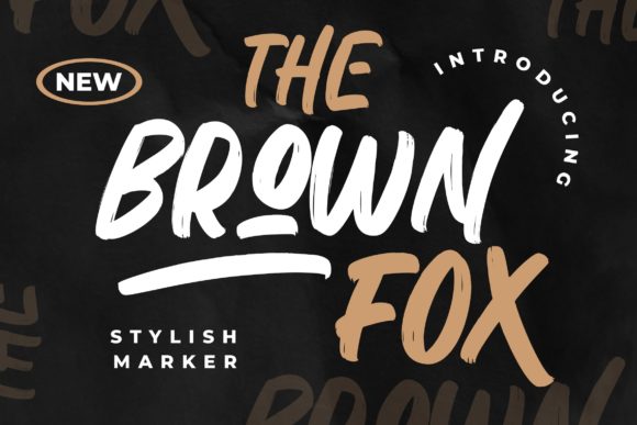 The Brown Fox Font for Bold and Stylish Design Projects